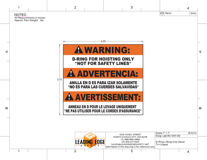 TRIREX WARNING LABELS