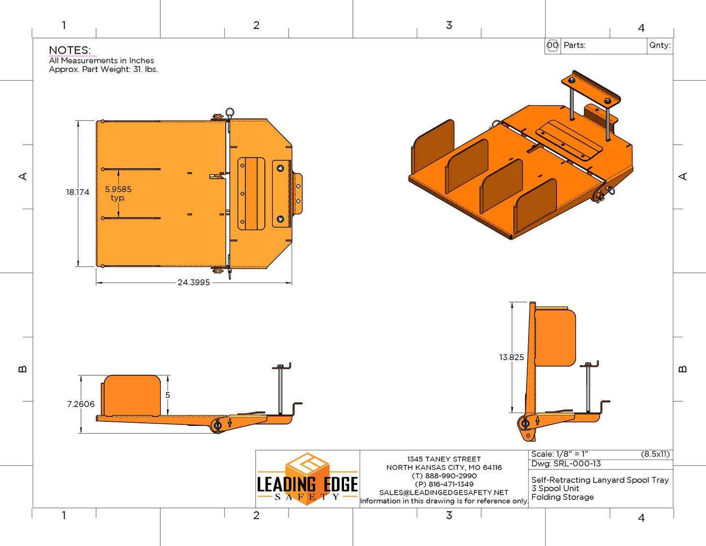 SRL Guide Tray