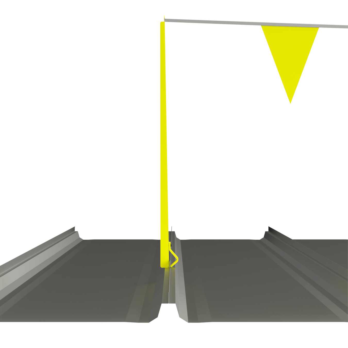 Standing Seam Temporary Warning Line