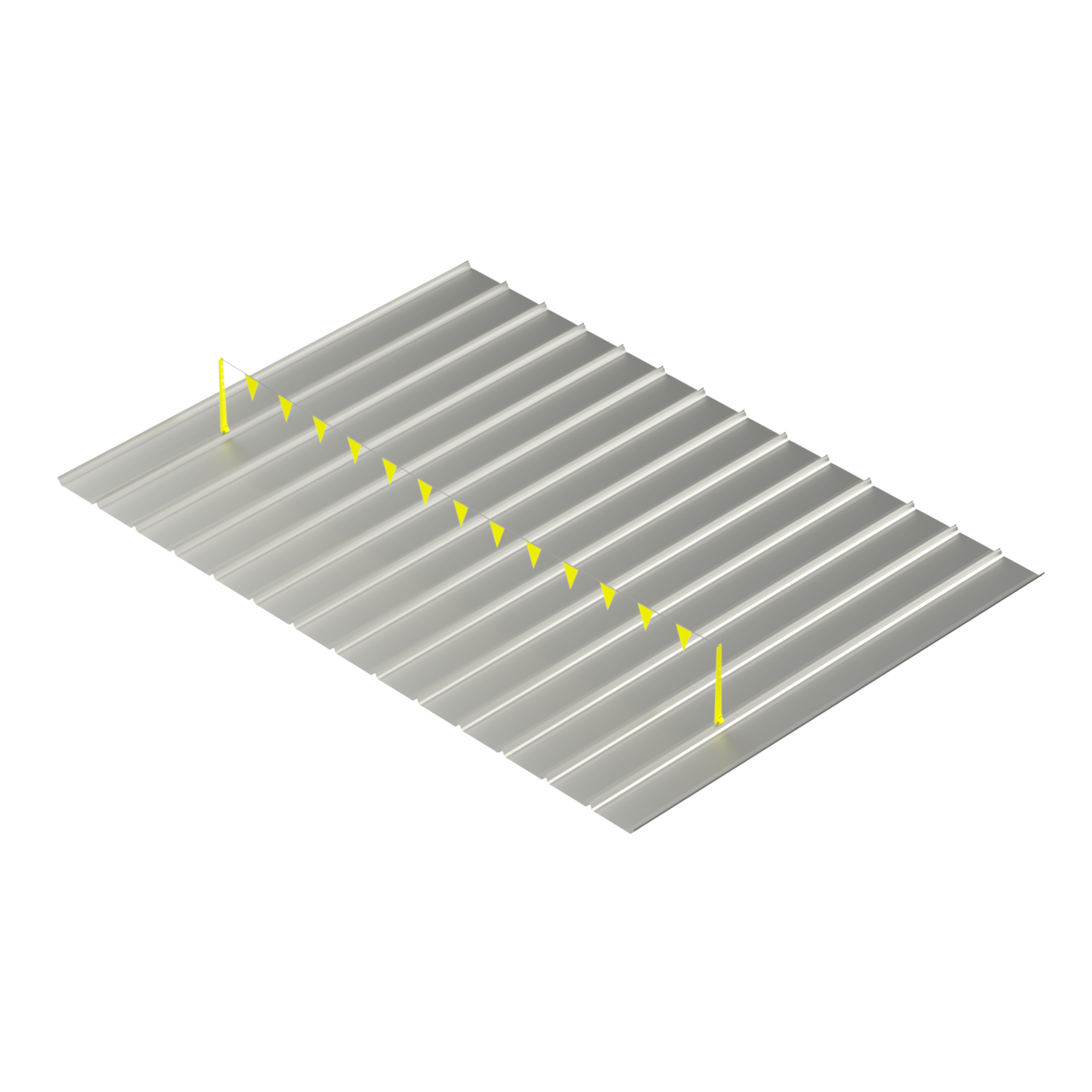 Standing Seam Temporary Warning Line