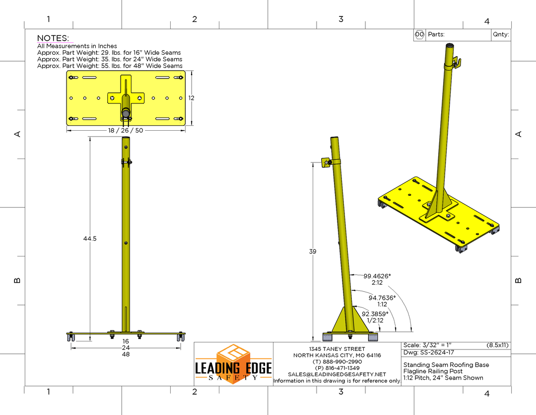 Standing Seam Guardrail
