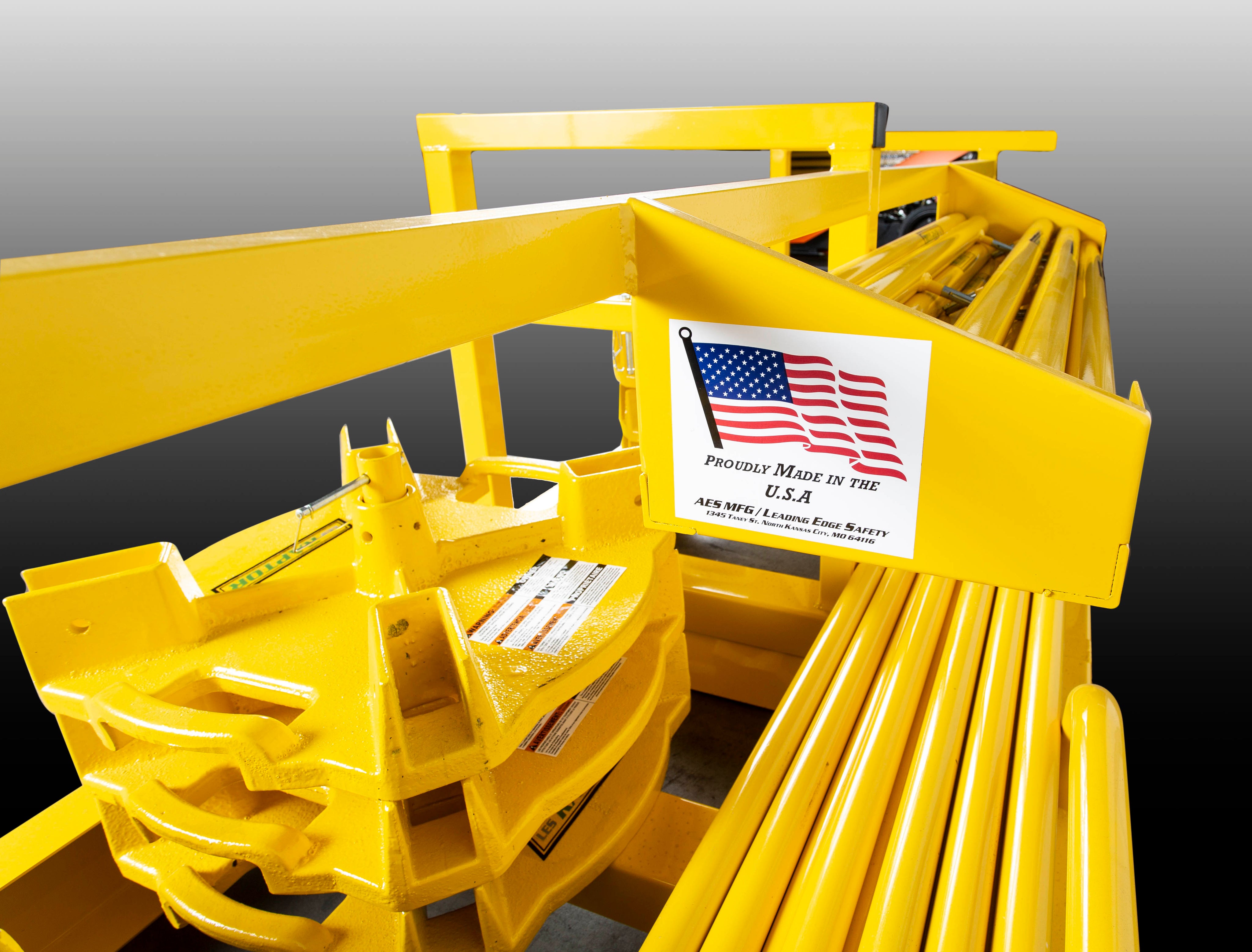 Weighted Base Guardrail Storage System – Leading Edge Safety