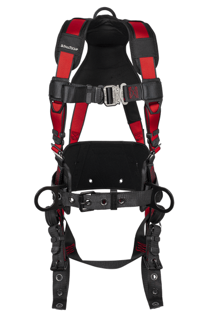 Tradesman® Pro 3D Construction Belted Full Body Harness, Tongue Buckle Leg Adjustments