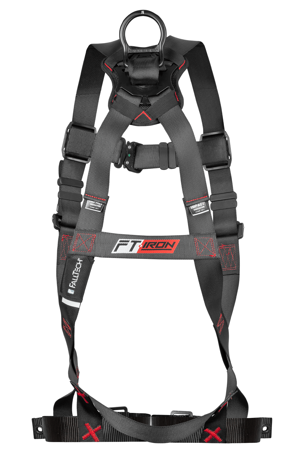 FT-Iron 1D Standard Non-Belted Full Body Harness, Tongue Buckle Leg Adjustment