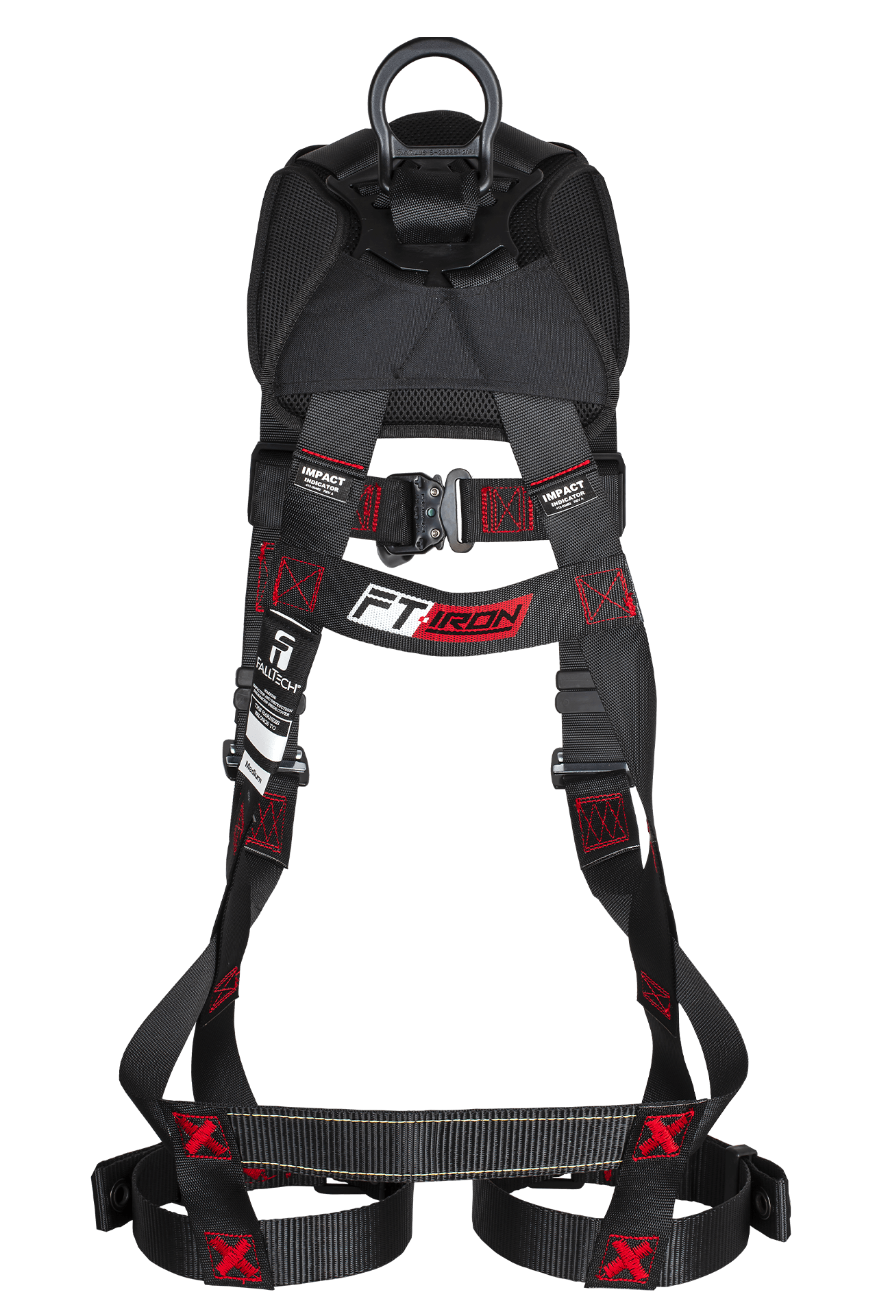 FT-Iron™ 2D Climbing Non-Belted Full Body Harness, Tongue Buckle Leg Adjustments