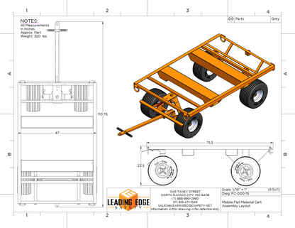 Heavy-Duty Flat Material Cart