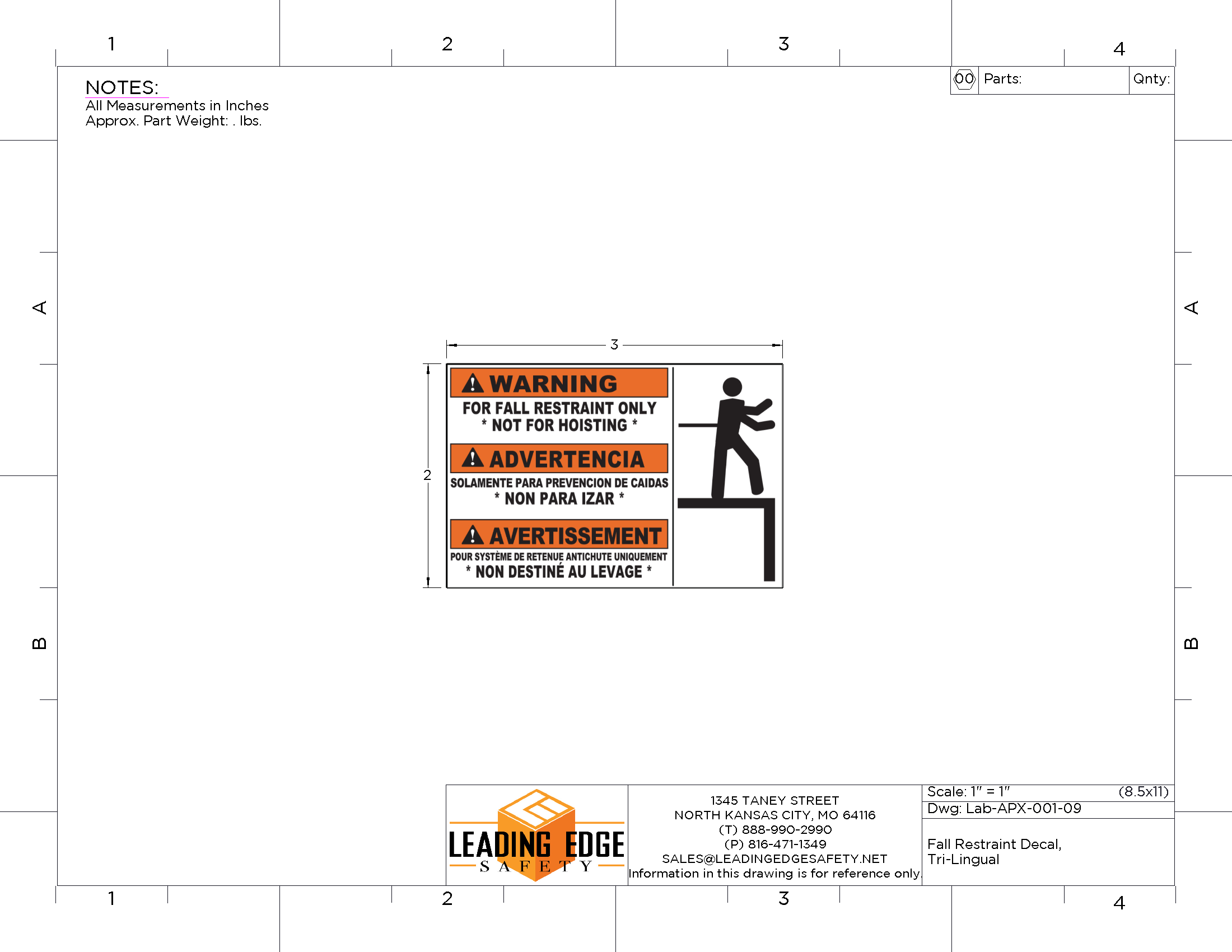 TRIREX WARNING LABELS – Leading Edge Safety