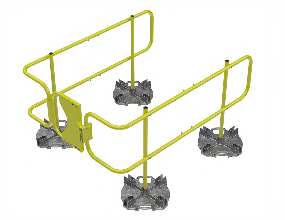 Ladder Access Guardrail – Leading Edge Safety