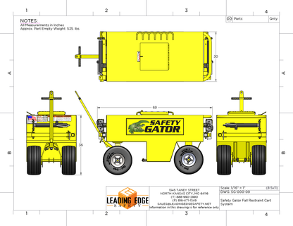 Safety Gator Mobile Fall Protection Cart
