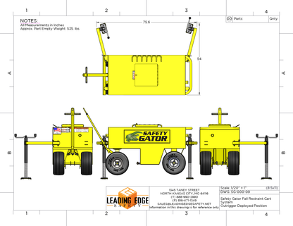 Safety Gator Mobile Fall Protection Cart
