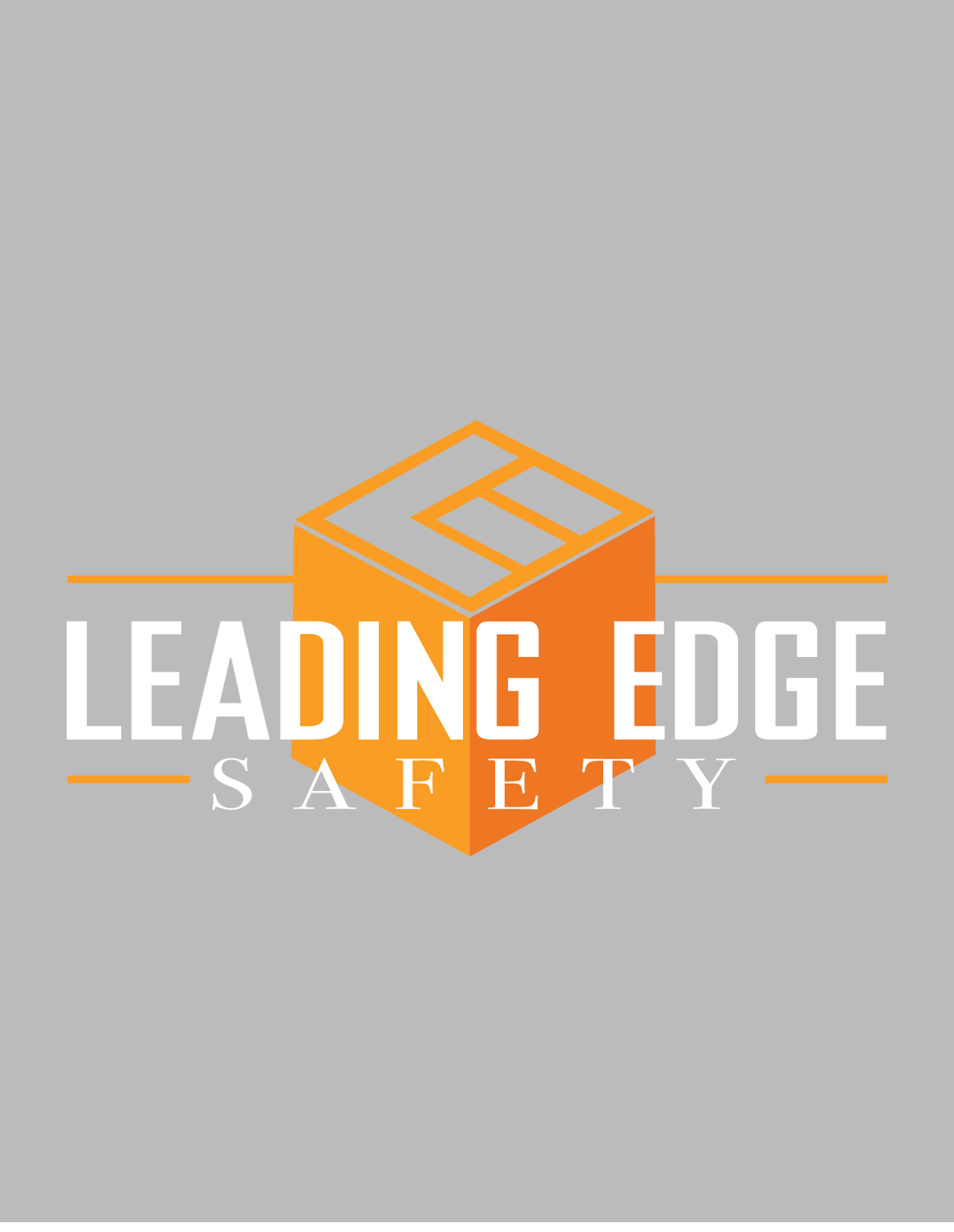 Leading Edge Safety standard logo with white text