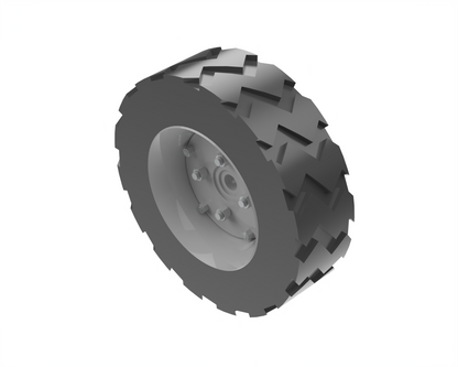 16 x 5 - 9" Solid Rubber Tire