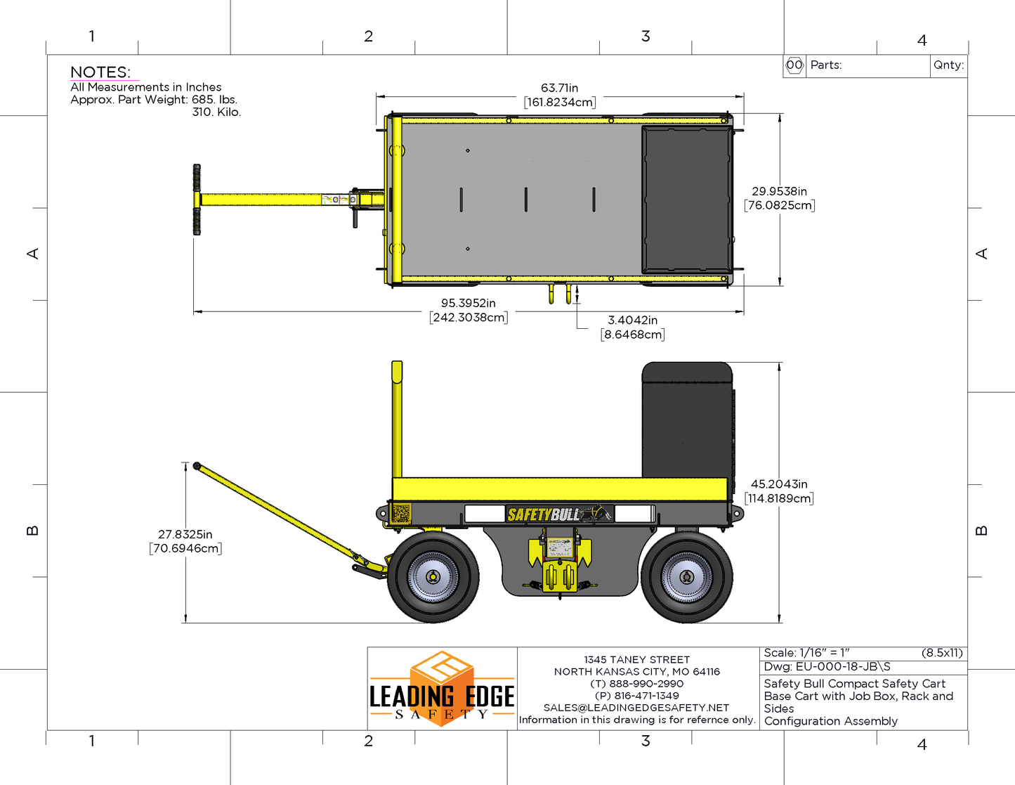 Safety Bull Mobile Fall Protection Cart