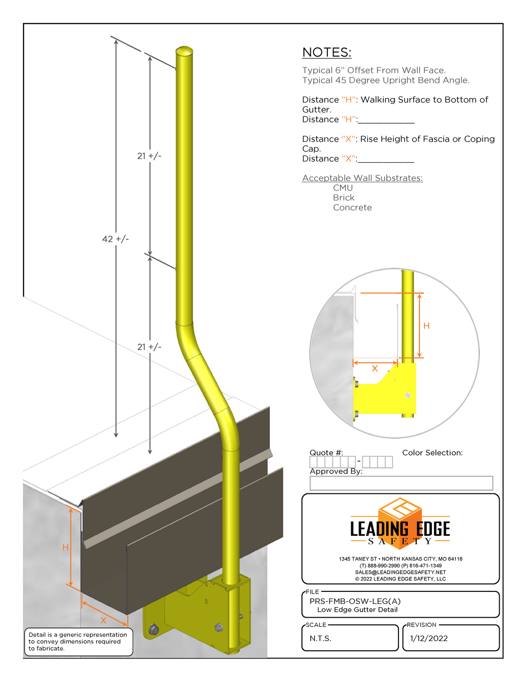Wall Mount Guardrail