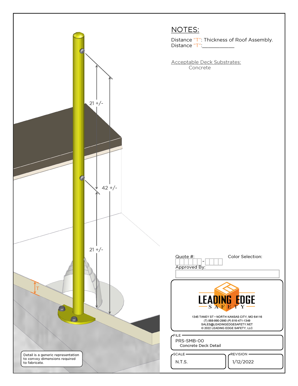 Guardrail Code Deck Mount Guardrail – Leading Edge Safety