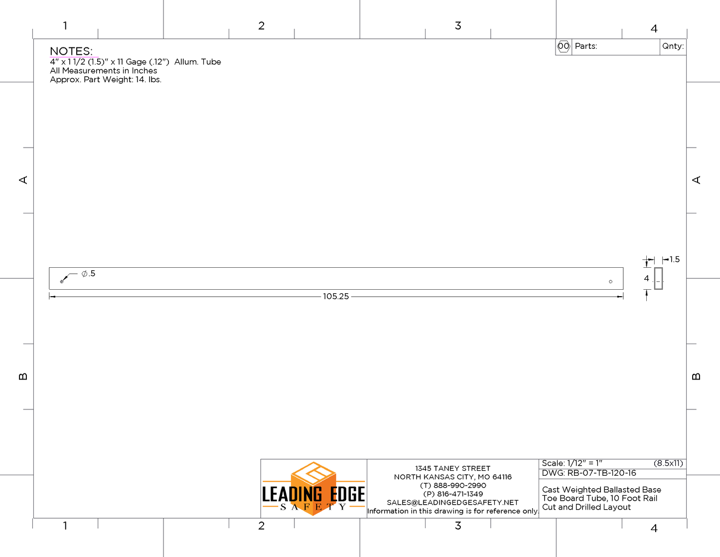 Permanent Ballasted Guardrail System