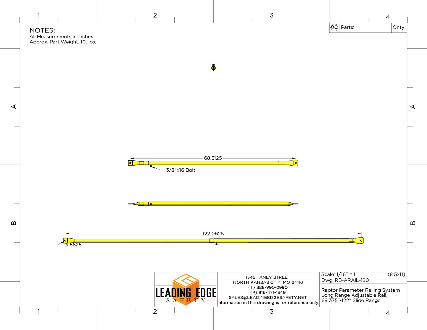 Permanent Ballasted Guardrail System