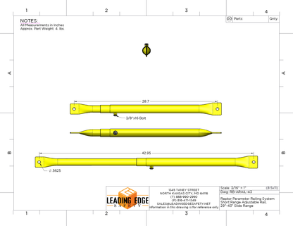 Permanent Ballasted Guardrail System