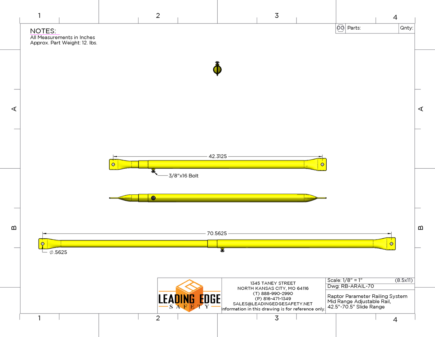 Permanent Ballasted Guardrail System