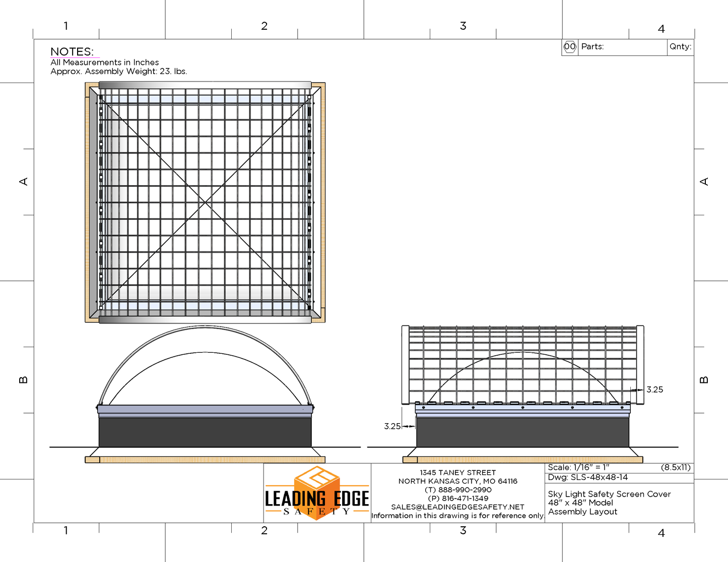 Domed Skylight Fall Protection