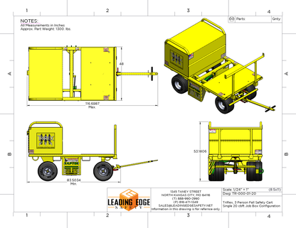 TriRex Mobile Fall Protection Carts