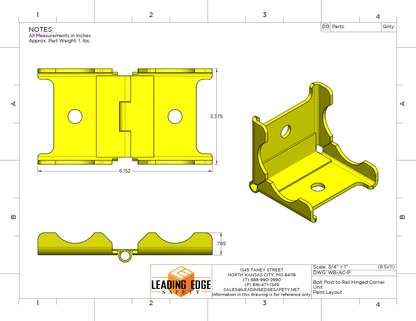 Permanent Ballasted Guardrail System